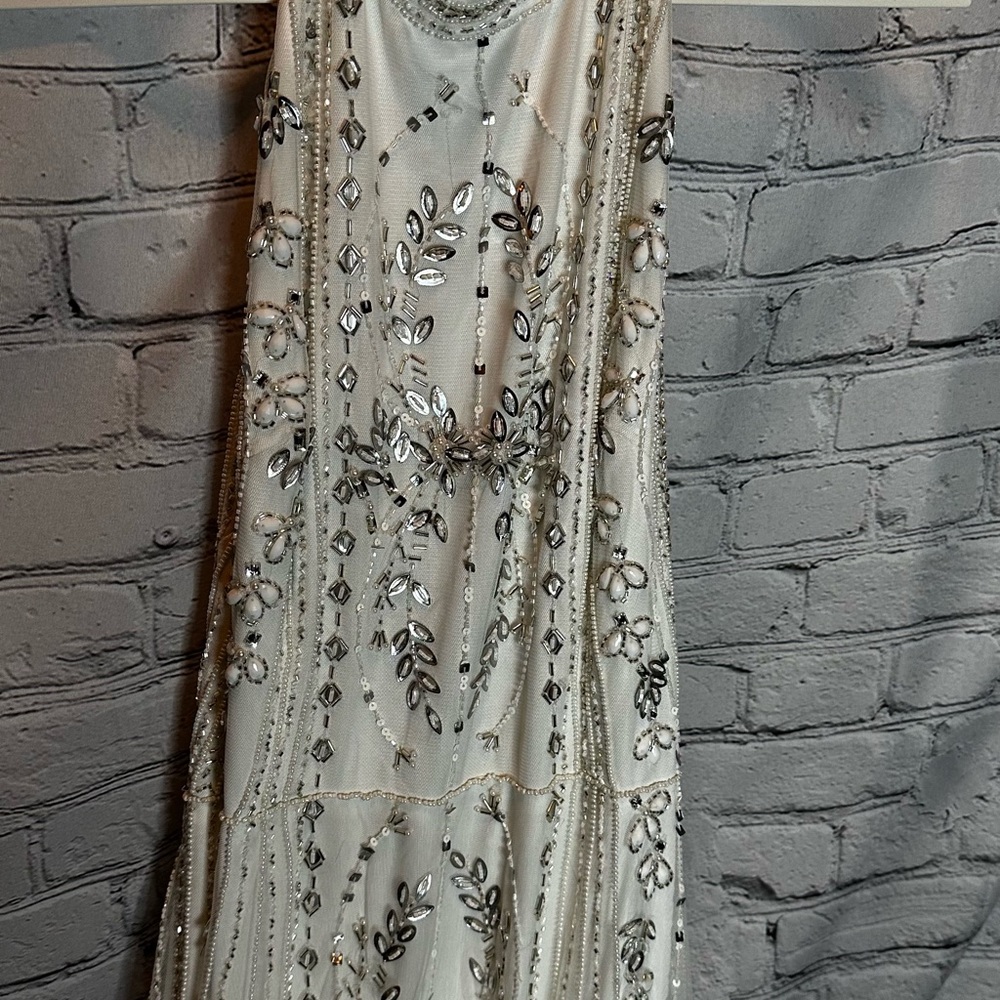 BHLDN Osborne Beautiful Sheath Halter Wedding Dress - Picture 8 of 13